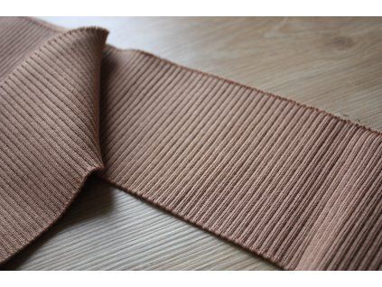 Béžový žebrovaný náplet, 7cm