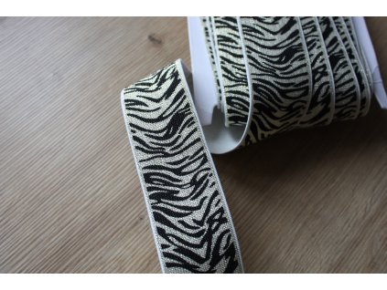 Guma "Zebra" s lurexem, 40mm