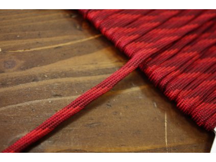 Plochý provaz červený, 5mm