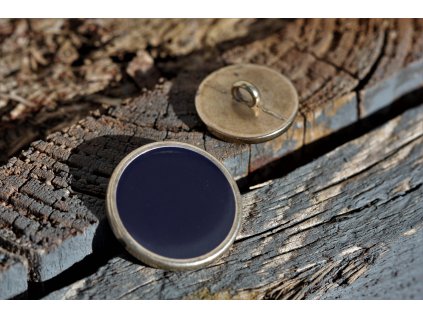Modro-zlatý knoflík, 18mm a 25mm