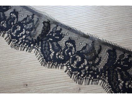 Černá jemná krajka, 6cm