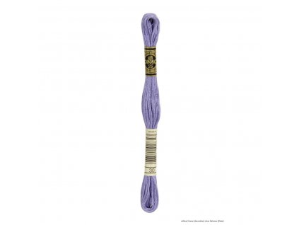 Fialová bavlněná vyšívací příze, 30