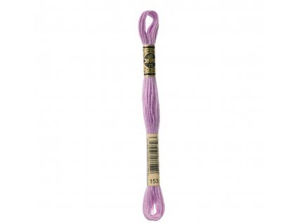 Šeříková bavlněná vyšívací příze, 153