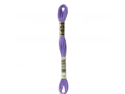 Fialová bavlněná vyšívací příze, 155
