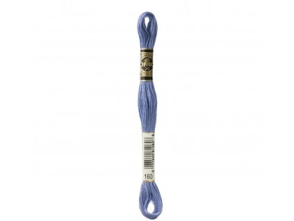 Světlejší modrá bavlněná vyšívací příze, 160