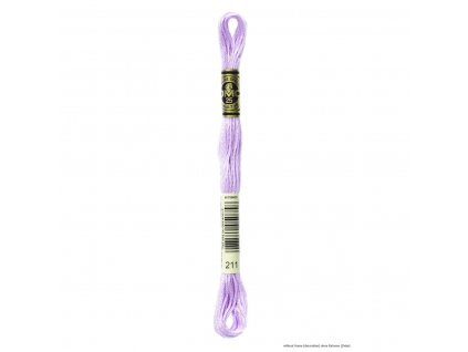 Fialová bavlněná vyšívací příze, 211