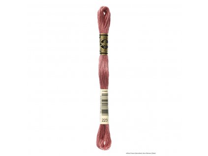 Starorůžová bavlněná vyšívací příze, 223
