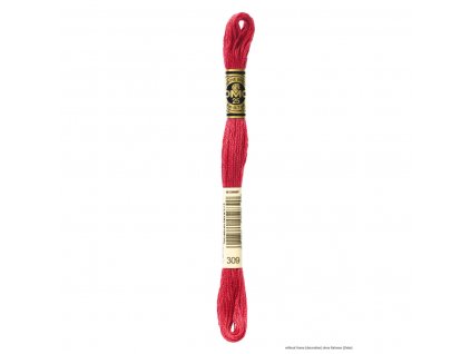 Výrazně růžová bavlněná vyšívací příze, 309