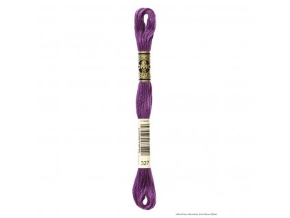 Fialová bavlněná vyšívací příze, 327