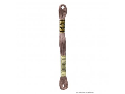 Šedo-fialová bavlněná vyšívací příze, 451