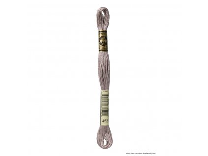 Šedo-fialová bavlněná vyšívací příze, 452