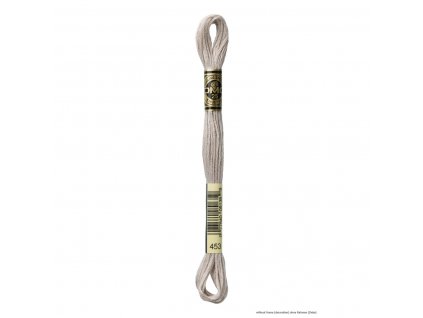 Světle šedo-fialová bavlněná vyšívací příze, 453