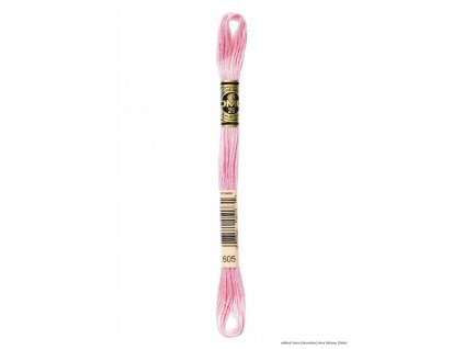 Růžová bavlněná vyšívací příze, 605