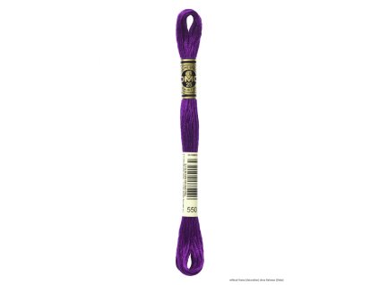 Fialová bavlněná vyšívací příze, 550