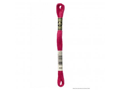 Výrazně růžová bavlněná vyšívací příze, 600