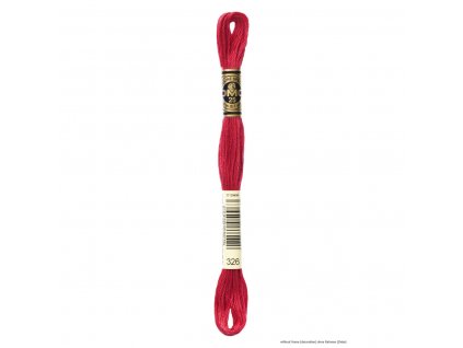 Výrazně růžová bavlněná vyšívací příze, 326