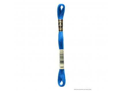 Modrá bavlněná vyšívací příze, 995