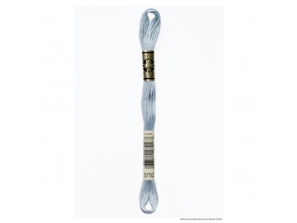 Světle modrá bavlněná vyšívací příze, 3752