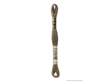 Hnědá bavlněná vyšívací příze, 3790