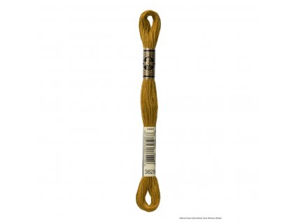 Hnědá bavlněná vyšívací příze, 3829
