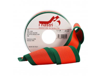 0404 var 006 5M nastri elastici verde rosso