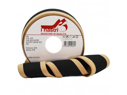 0404 var 002 5M nastri elastici beige nero