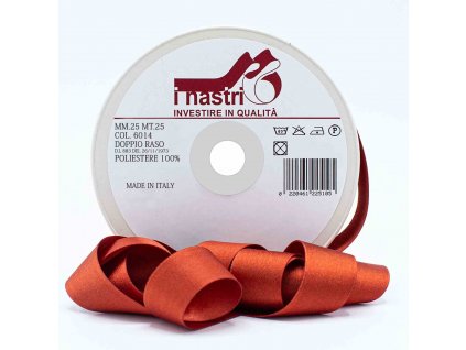 6014 25 25M nastro doppio raso ruggine