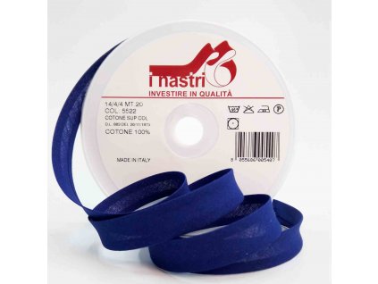 5522 14 4 20M nastro cotone blu cadetto