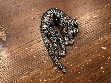 Brož ve tvaru tygra