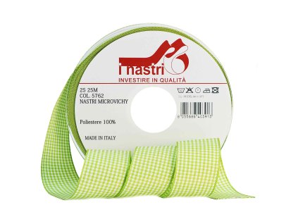 5762 25 25M nastri microvichy pistacchio