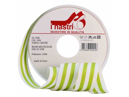 0041 var 009 25 25M nastri righe multicolor