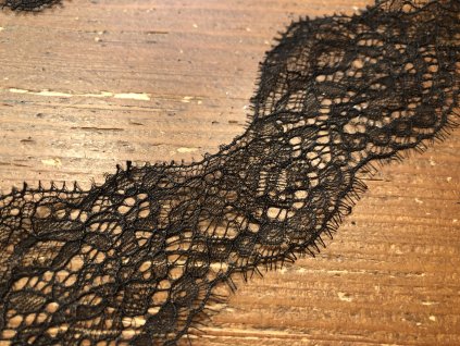 Jemná černá krajka, 5,5cm