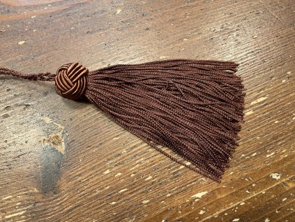 Čokoládový střapec s uzlíkem, 10cm