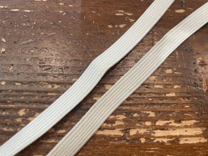Prádlová gumička v barvě slonové kosti, 10mm