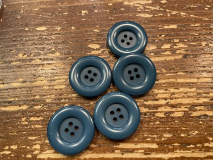 Petrolejový kabátový knoflík 25,6mm