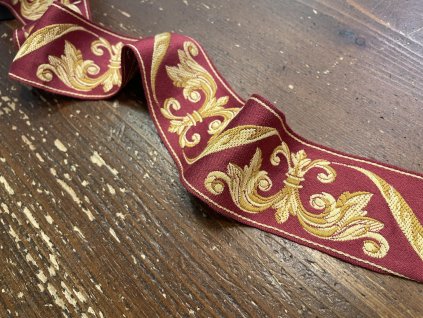 Žakárová stuha ze sbírky madame Brigitte, 5cm