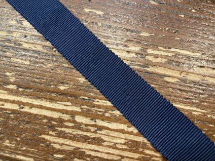 Tmavě modrá stuha Petersham, 10mm, 19mm, 25mm