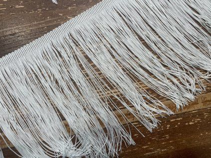 Dlouhé bílé třásně, 20 cm