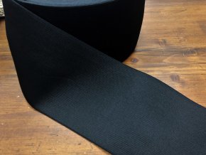 Černá široká guma, 10cm