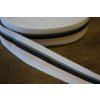 Bavlněná rypsová stuha, 25mm