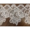 Smetanová belgická krajka, 36cm