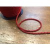 Kroucený provaz v červené barvě, 2,5mm
