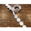 Prýmek-macrame s květinkami, 14mm