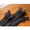 Tmavě hnědý skrytý zip  22cm, 35cm, 50cm, 60cm