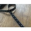 Černý prýmek s cvočkami ve stylu Chanel, 13mm