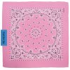 Světle růžový bavlněný šátek - bandana