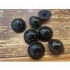 Černý lesklý knoflík 29mm