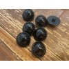 Černý lesklý knoflík 29mm