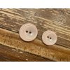 Světle růžový knoflík s vroubky 19mm , 24mm