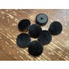 Černý sametový knoflík 25,4mm